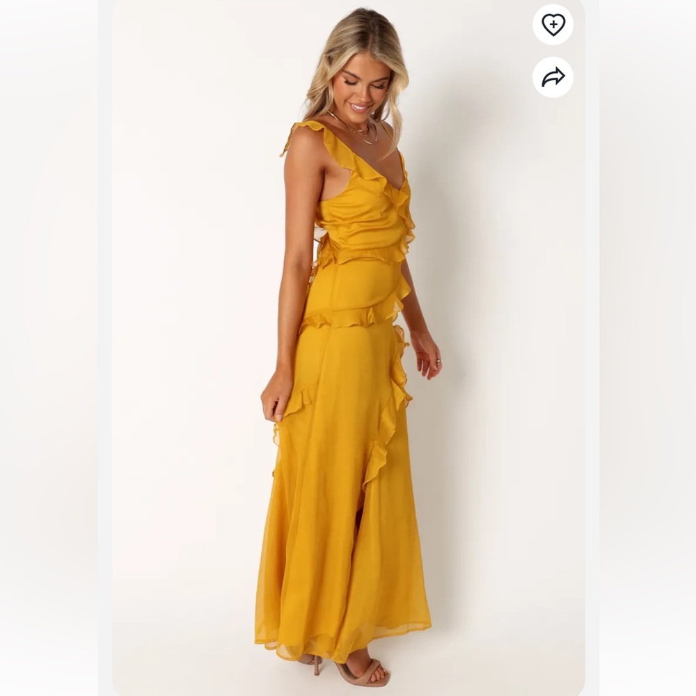 Petal & Pup Yellow Ruffle Maxi Dress - Picture 5 of 11